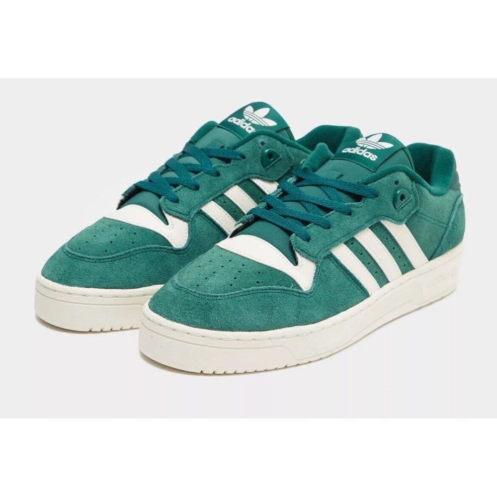 Size 10.5 - adidas Rivalry Low Sneakers Collegiate Green New - Picture 8 of 13